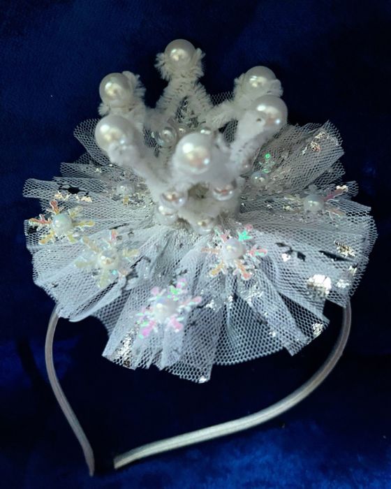 Корона новогодняя со снежинками