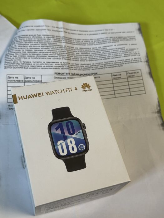 КАТО НОВ Huawei Watch Fit 4 Yettel Гаранция 2027 Black