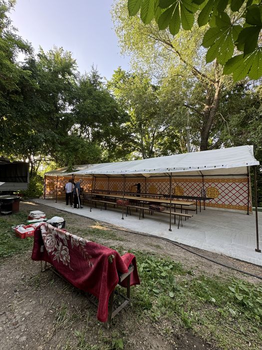 Аренда палатка қазақ үи стол қазан ошақ