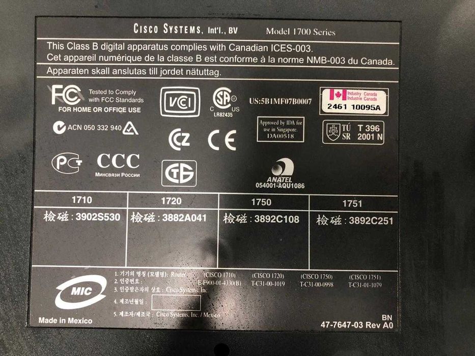 Маршрутизатор Cisco 1751 V