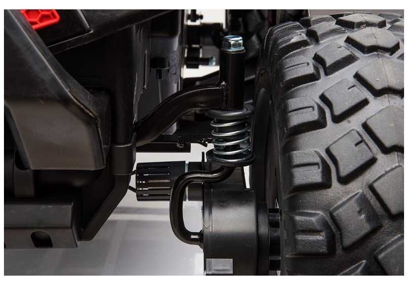 UTV electric pentru copii BJX1928 tractiune 4x4 300W putere, 24V #Rosu