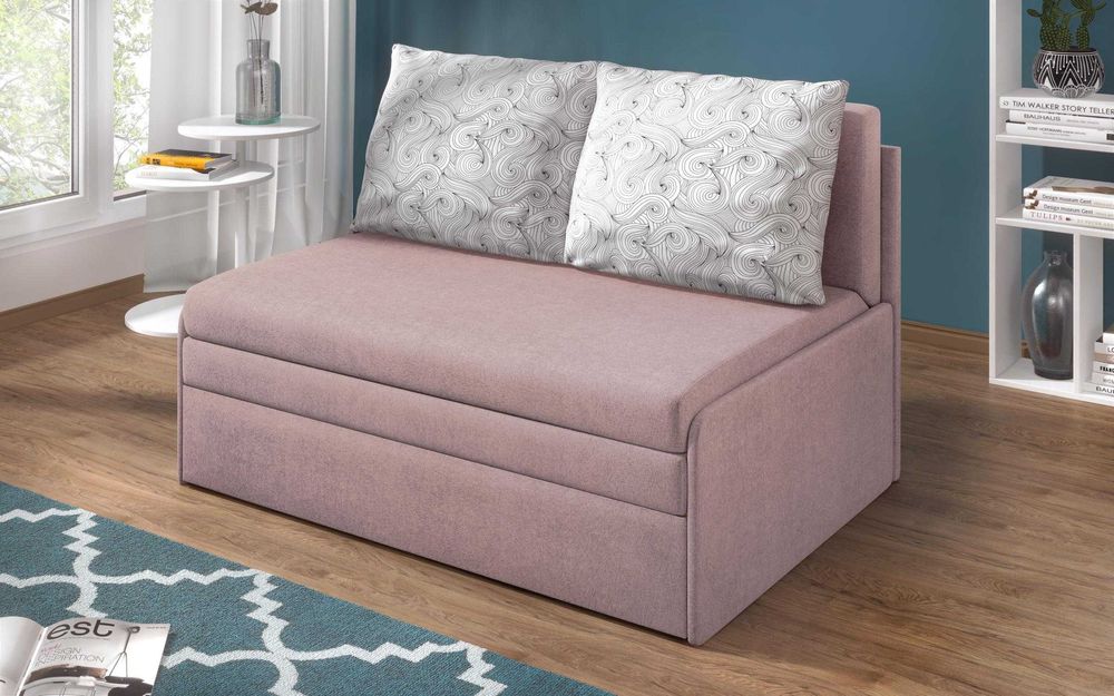 Разтегателно канапе , розово/двуместно Мауи модел