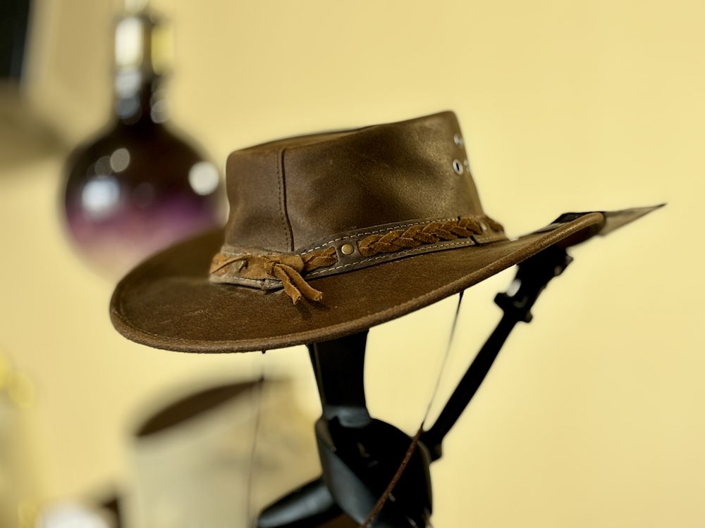 Pălărie Australiană Cowboy SCIPPIS Piele Naturală
