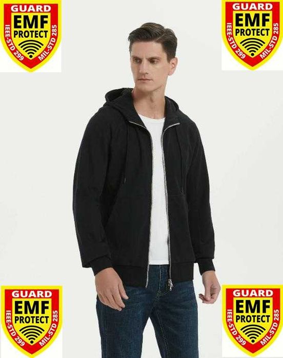 Екраниран Суичър от Сребърни Нишки Защита от Електромагнитно Излъчване