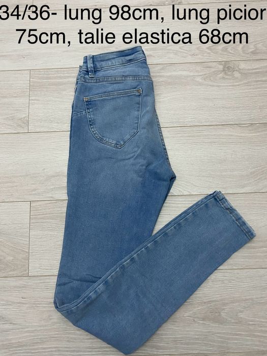 Blugi Slim talie inalta marimea 34/36 noi