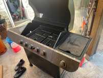 gratar gradina inox 5 + 1 arzatoare gaz gpl barbeque spalat