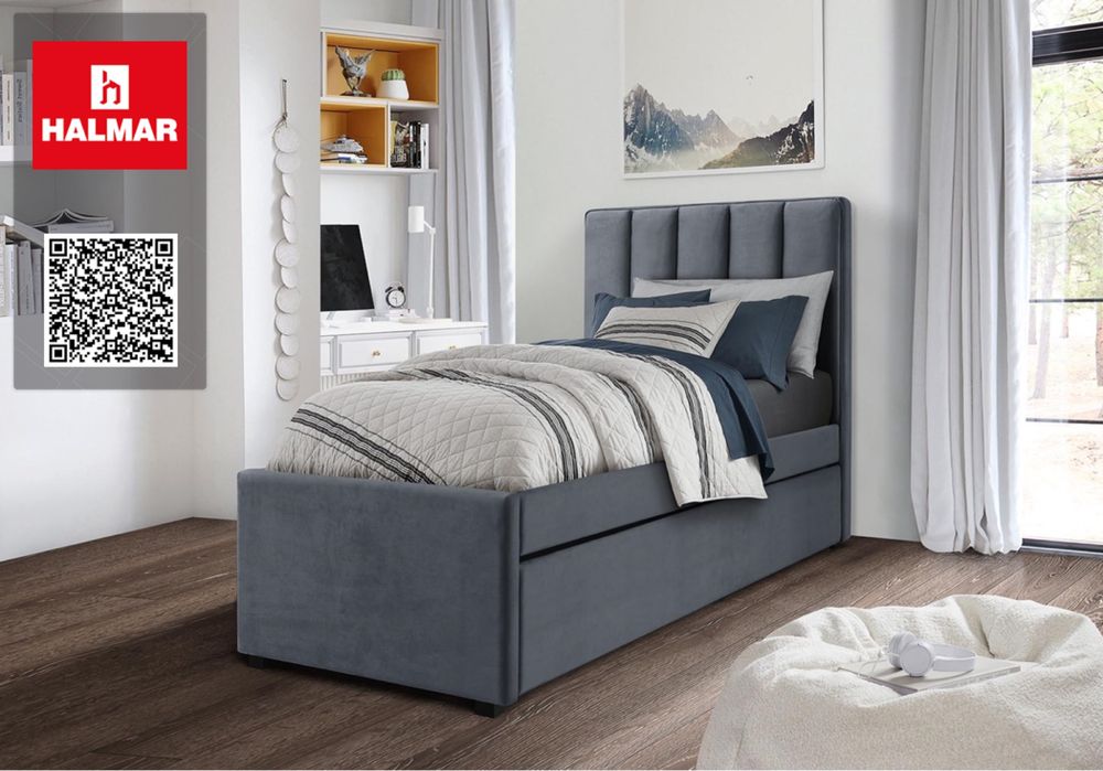 Тапицирано легло Russo Сиво