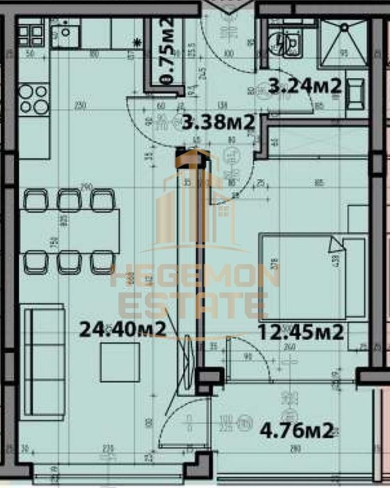 Продава се Двустаен апартамент в Варна, Виница - 66 кв.м за 1764 €/кв.м - Снимка #1
