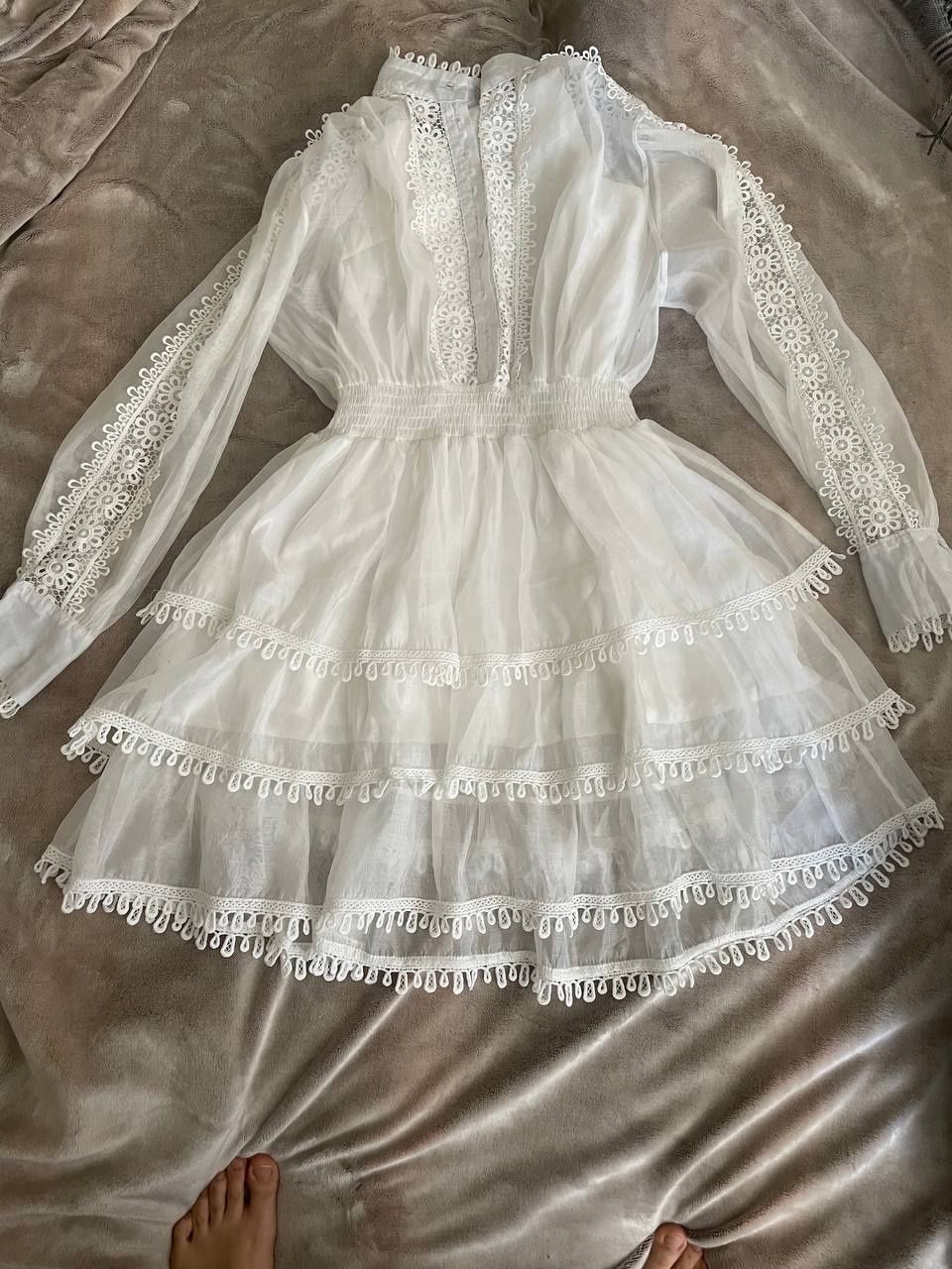 Платье белое (46-48 размер)