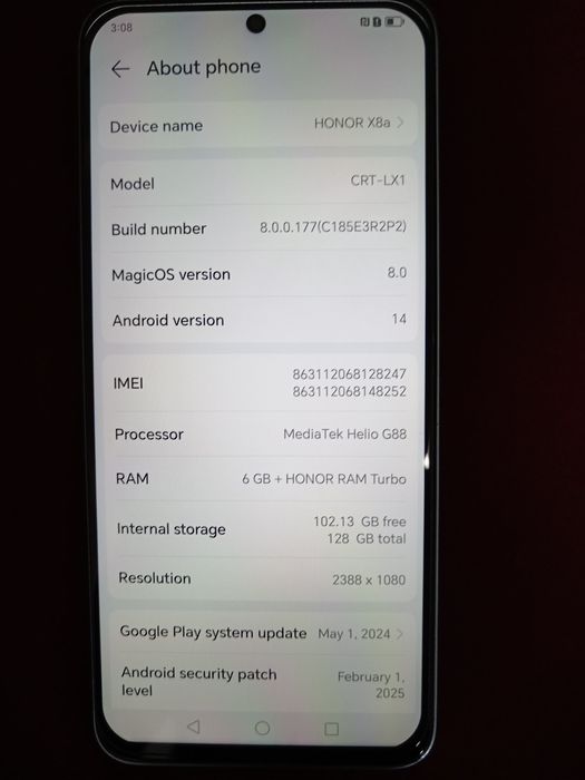 Super smartfon HONOR x8 a