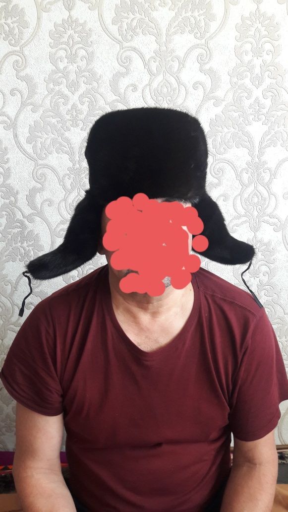 Продам шапку ушанку норковую мужскую