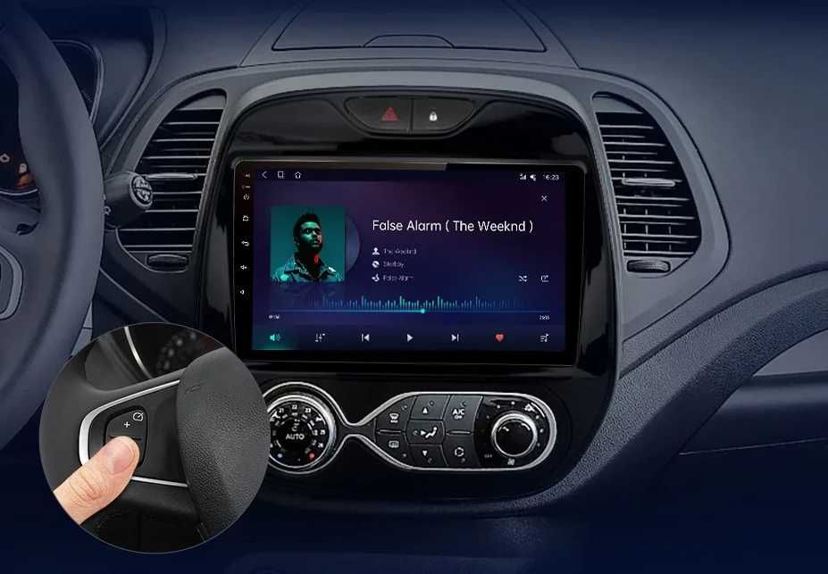 Navigatie Android Dedicata Renault Captur, 9Inch, Bluetooth,WiFi,Waze
