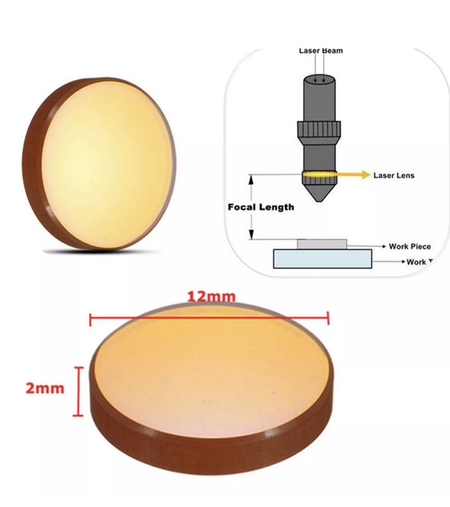 12мм леща за CO2 лазер К40 / Co2 laser