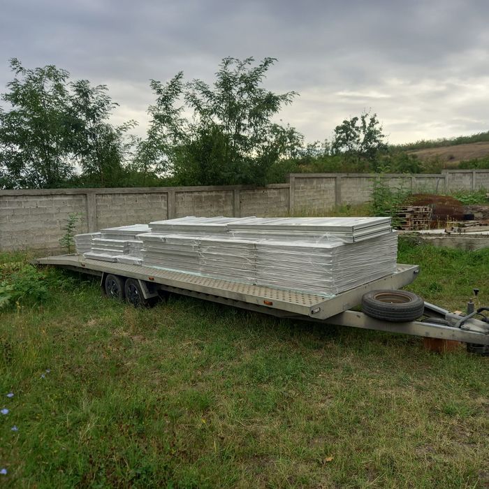 Platforma dubla 9m utili, platou aluminiu, 2019