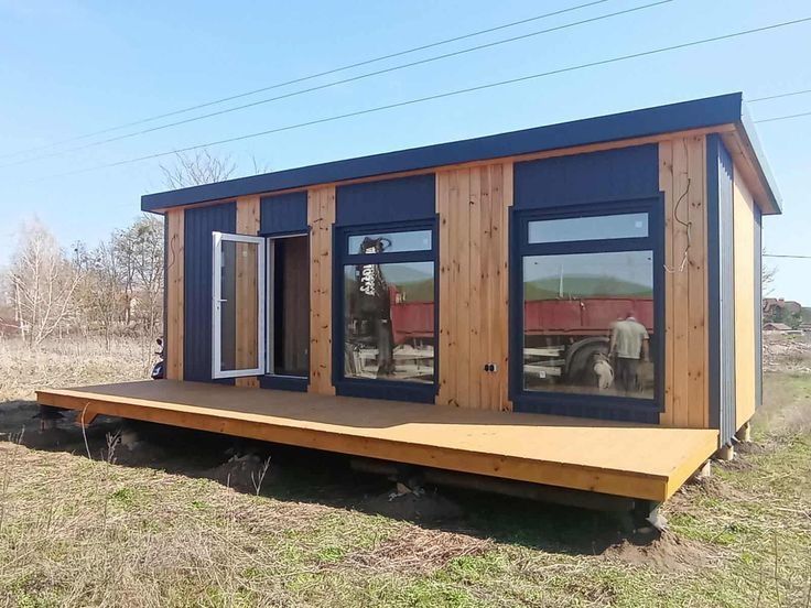 Acest container tip casă este construit din materiale durabile, rezist