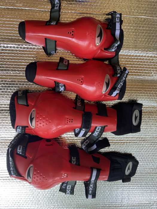 Наколенки за мотор - червени | мотокрос, мото