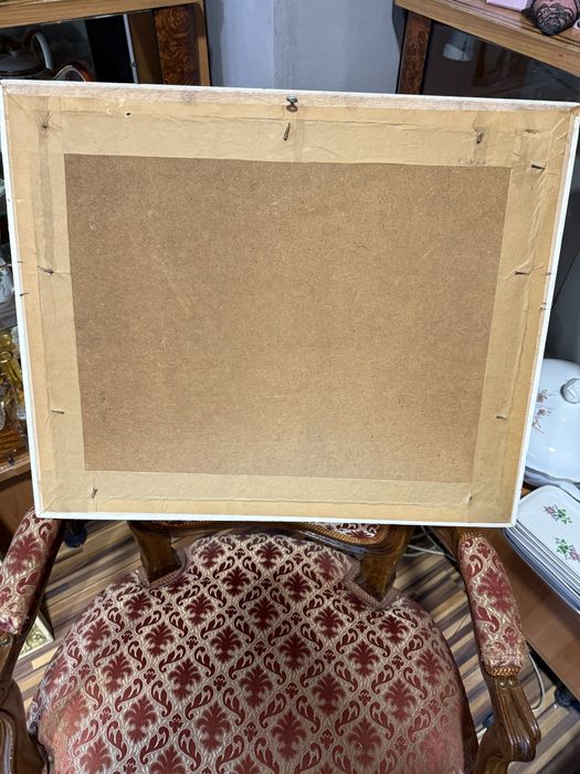 стара картина маслени бои на фазер с автор