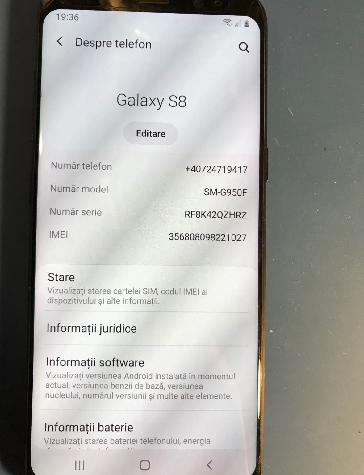 Placa de baza Samsung Galaxy S8 64gb