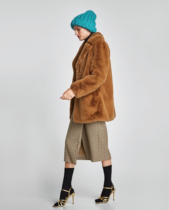 Zara чисто нова плетена зимна шапка