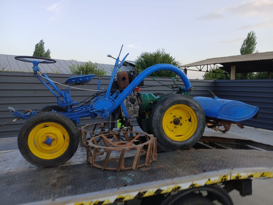 Tractoras motocultor ferari diesel 18 cai freza roti fier