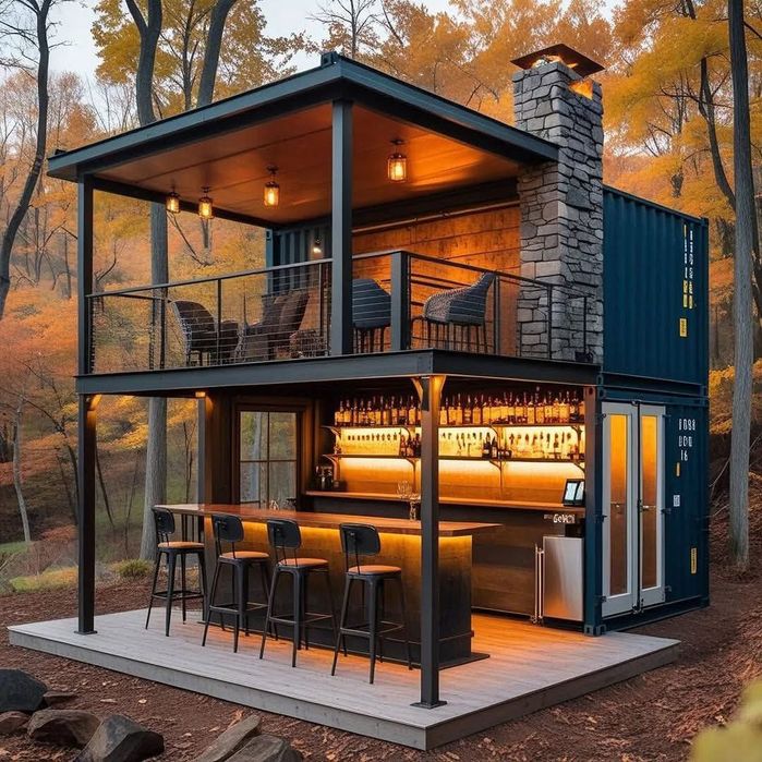 Konteynerdan dukon, dacha, kafe