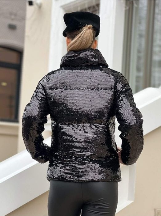 Geaca  canadiana haina paiete