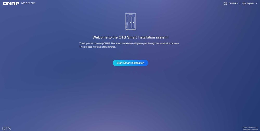 QNAP TS-231P3 – 2-bay NAS, Quad-Core 1.7 GHz, 2.5GbE –stare impecabilă