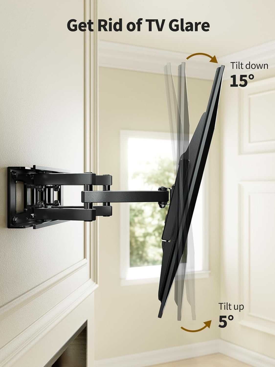 Suport TV de perete reglabil, Alphamount, diagonala 94-190cm, Pret Fix