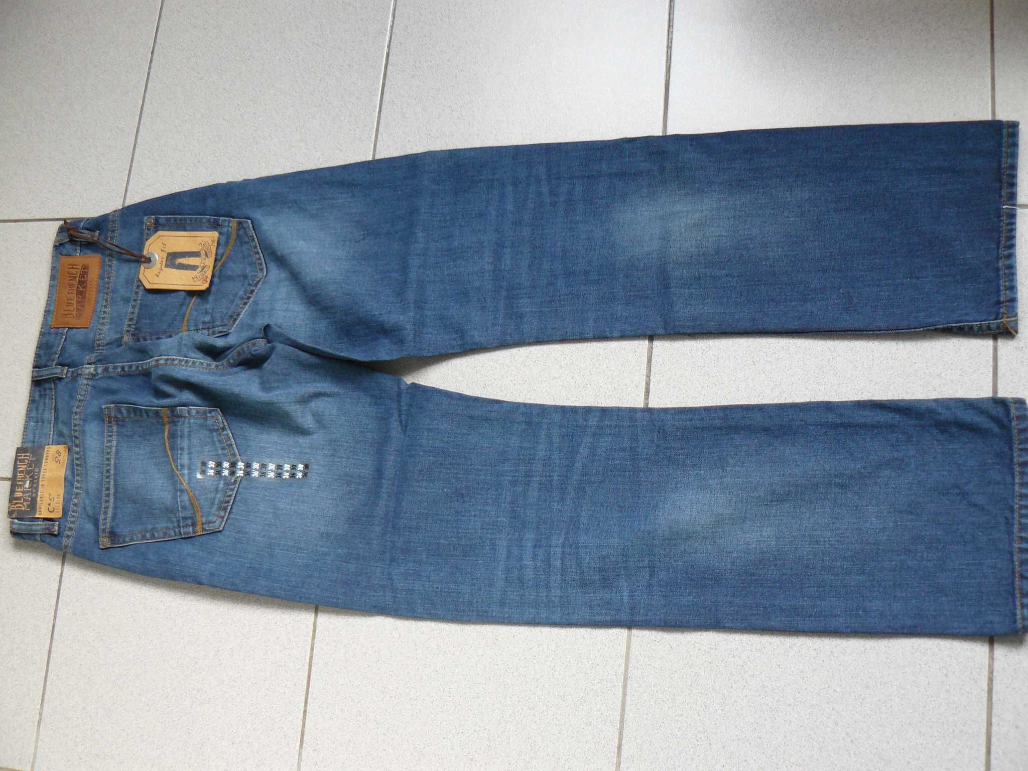 Jeans Barbati Blue French Market By Celio Originali,Nr. 36,Noi, Franta