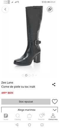 Cizme Zee Lane Piele 38