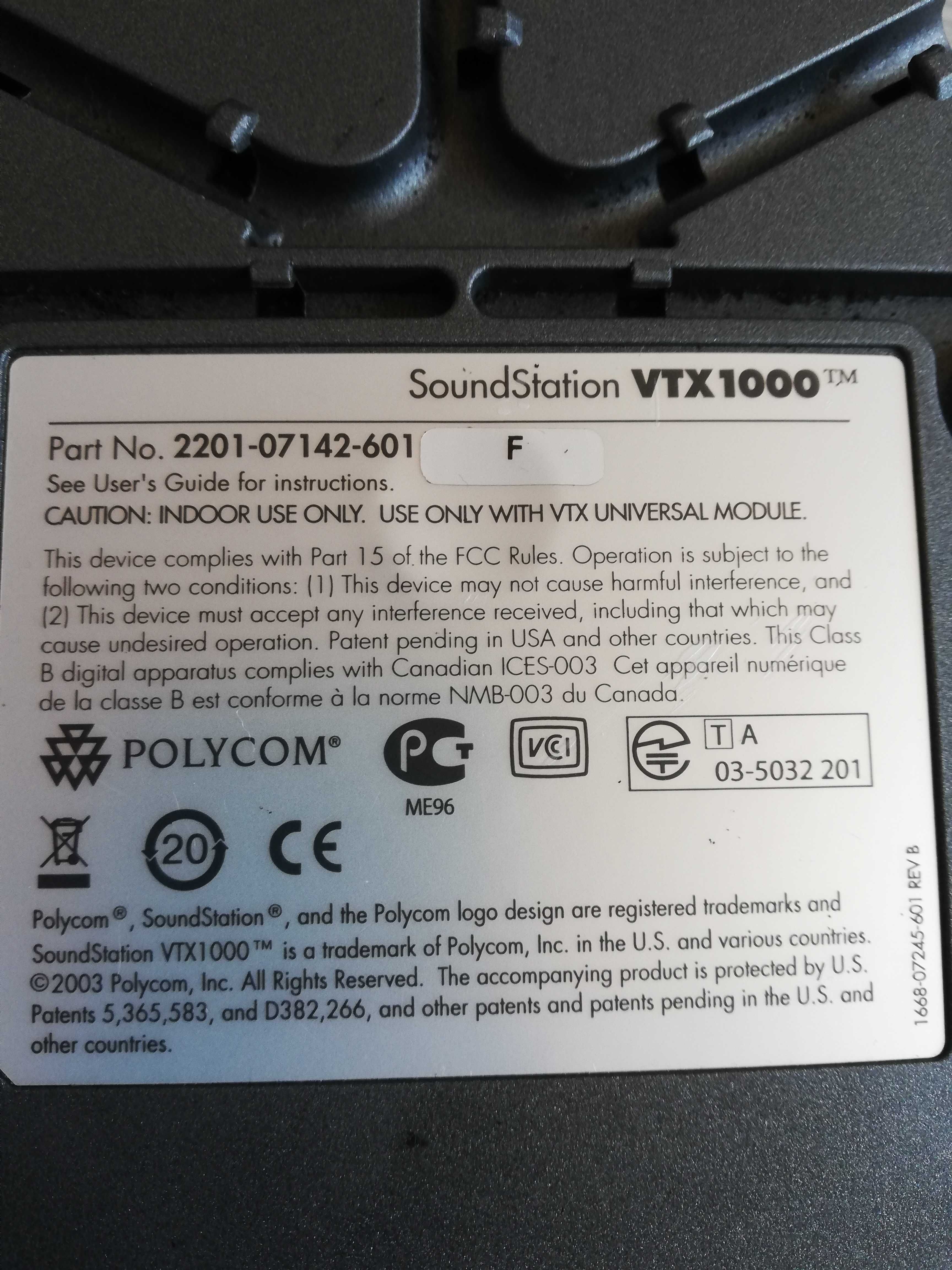 Polycom SoundStation VTX1000