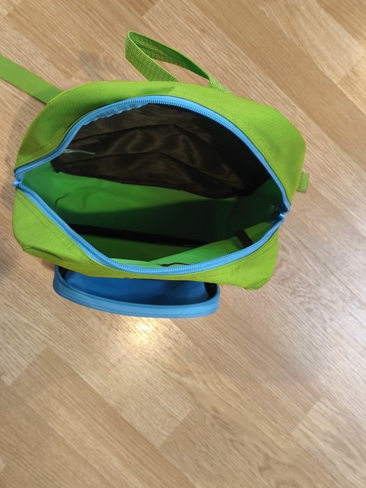 Vând ghiozdan - rucsac - Helen Doron verde albastru