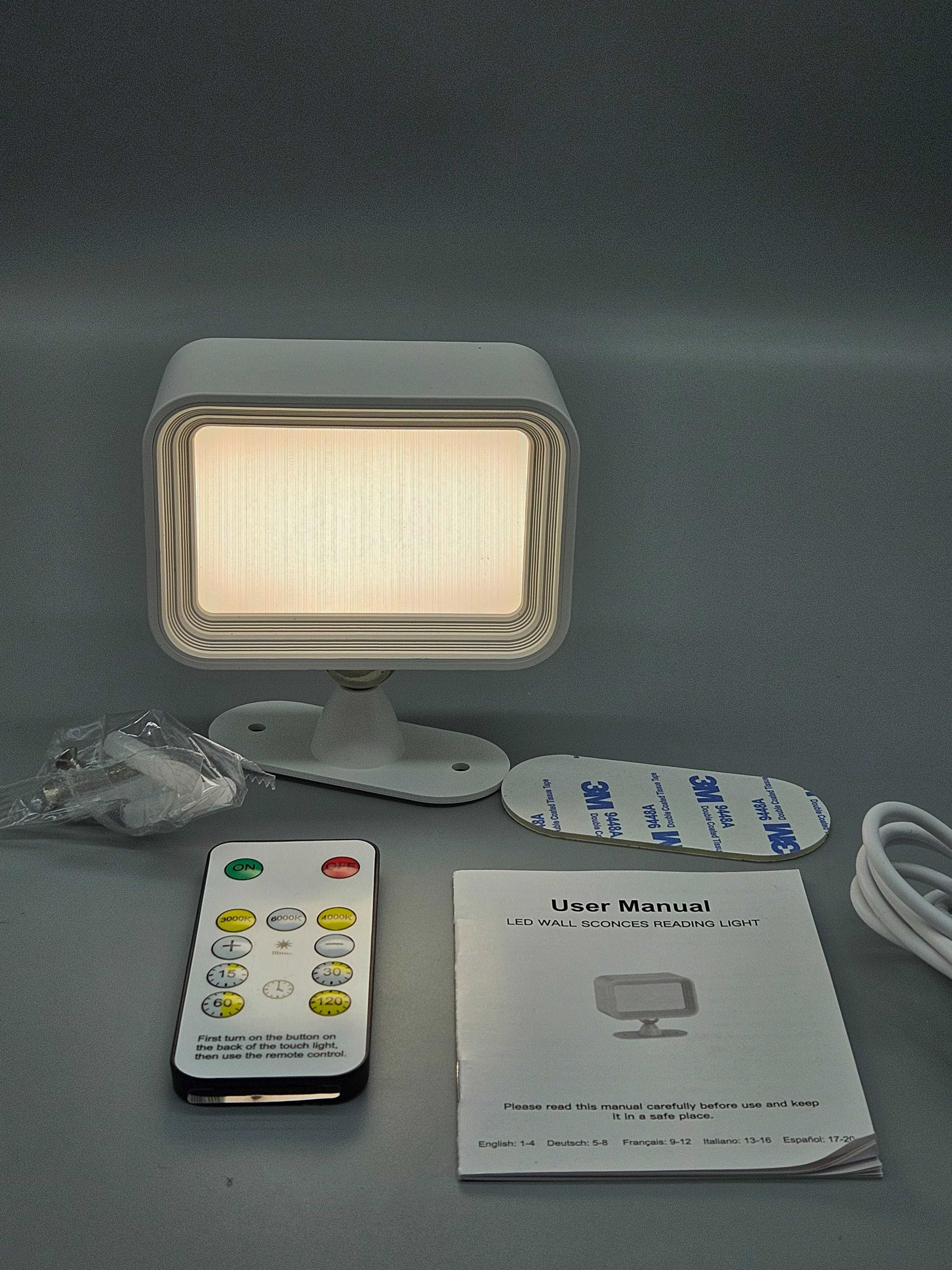 LED стенна лампа с дистанционно, за четене и уютно осветление!