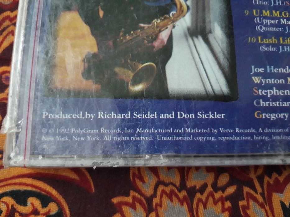 Tenor Saxophone.JOE HENDERSON. Lush Life.CD.Диск.U.S.A 100% 1992г.