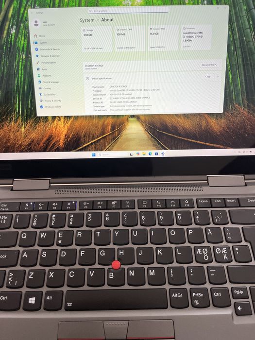 Lenovo Thinkpad X1 Yoga Gen 5 - I7 10510, 16GB Ram, 256GB NVME, Touch