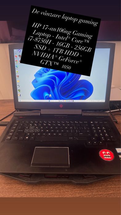 HP 17-an106ng Gaming Laptop - Intel® accept si schimb