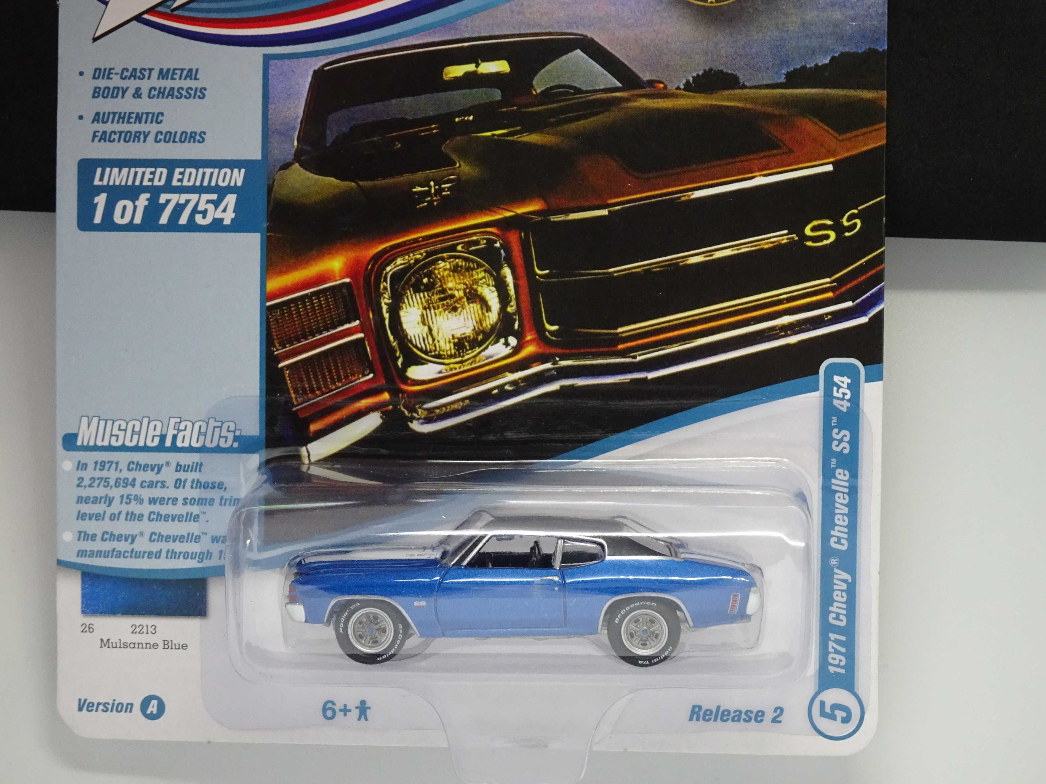 Macheta Johnny Lightning 1971 Chevy Chevelle SS 454 1:64