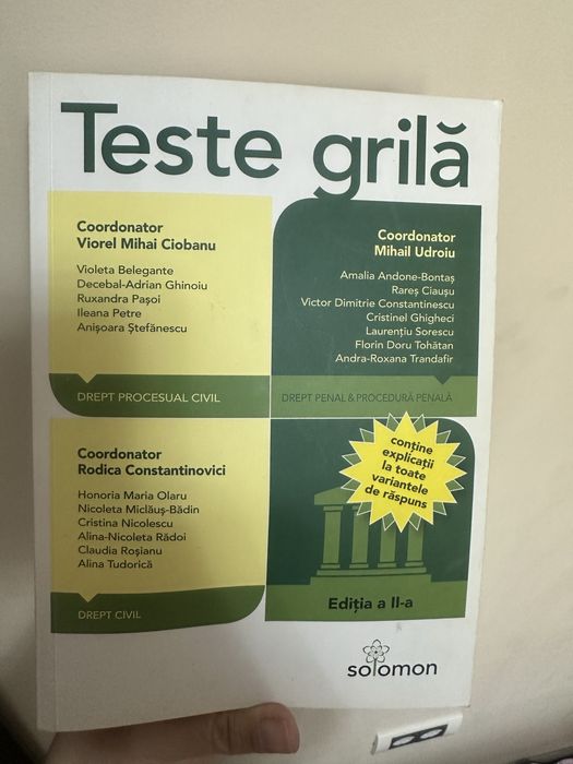 Editura Solomon Teste grila 2 - editia a II a