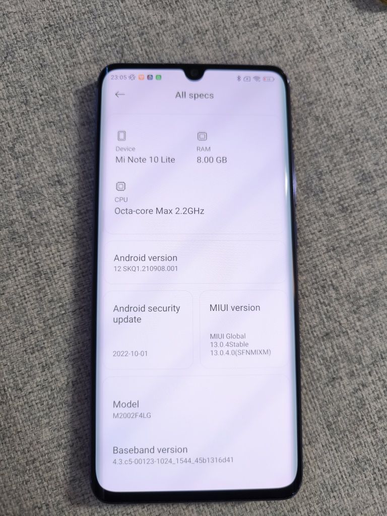 Телефон Xiaomi Mi Note 10 Lite 8/128GB Шаоми