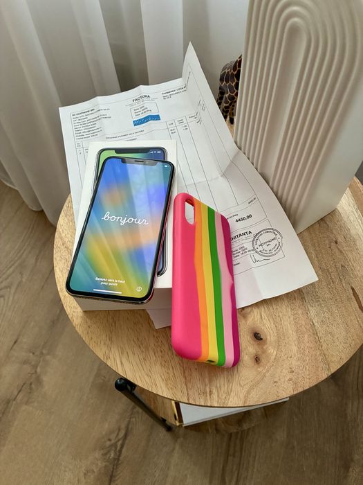 Iphone x 64GB ,alb / Baterie 76% / telefon personal