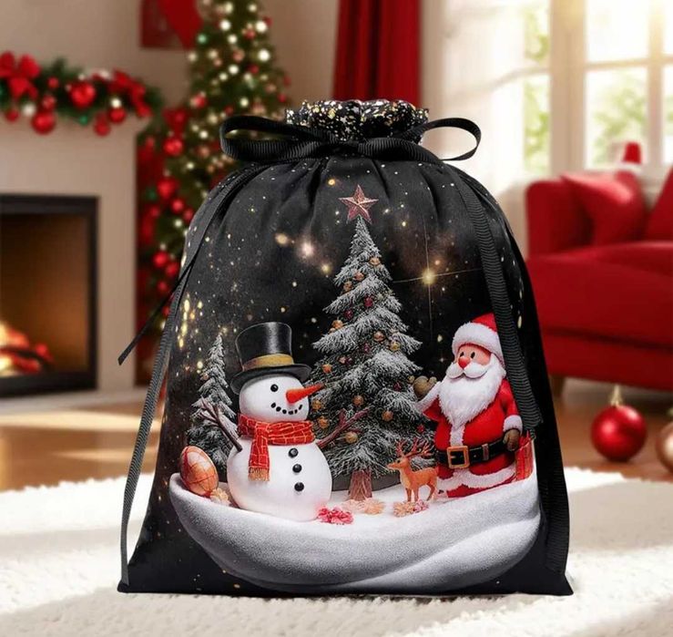 Коледни опаковъчни торбички