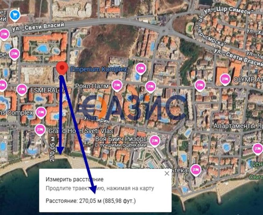 Продава се Двустаен апартамент в Свети Влас - 60 кв.м за 2244 €/кв.м - Снимка #11