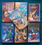 Лот Видеокасети VHS Walt Disney Aнимация 10 Броя