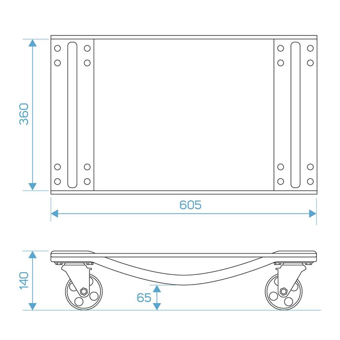 Set 2 Carucioare pentru transport automobile STIX WM-04
