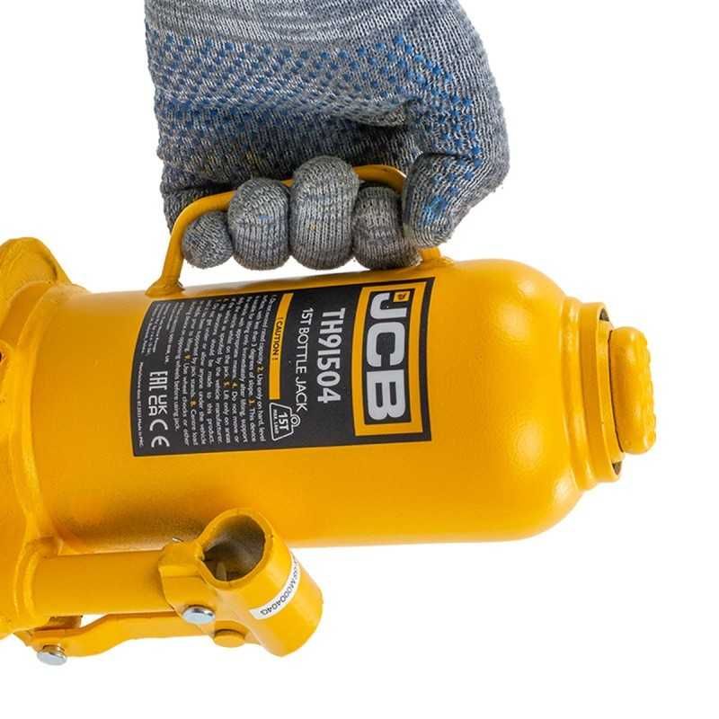 ГАРАНЦИЯ Професионален Хидравличен крик 15 ТОНА JCB, тип бутилка, 15т