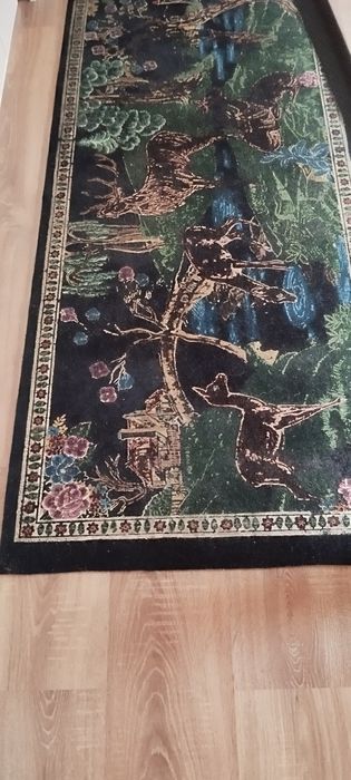 Carpete vintage batik pauni/ cerbi