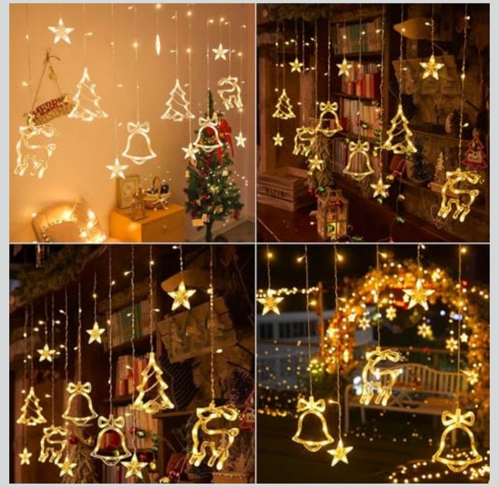 Instalatie Crăciun 3.5 m – 8 Moduri de Iluminare, Alb Cald