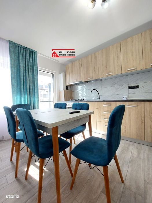 Ap 2 camere, finisat și mobilat Modern, etaj 1 din 4 ,Bloc Nou