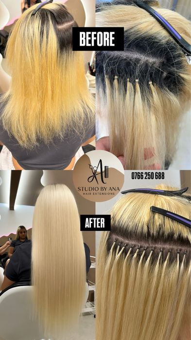 Extensii tape in / tape on /montaj /demontaj