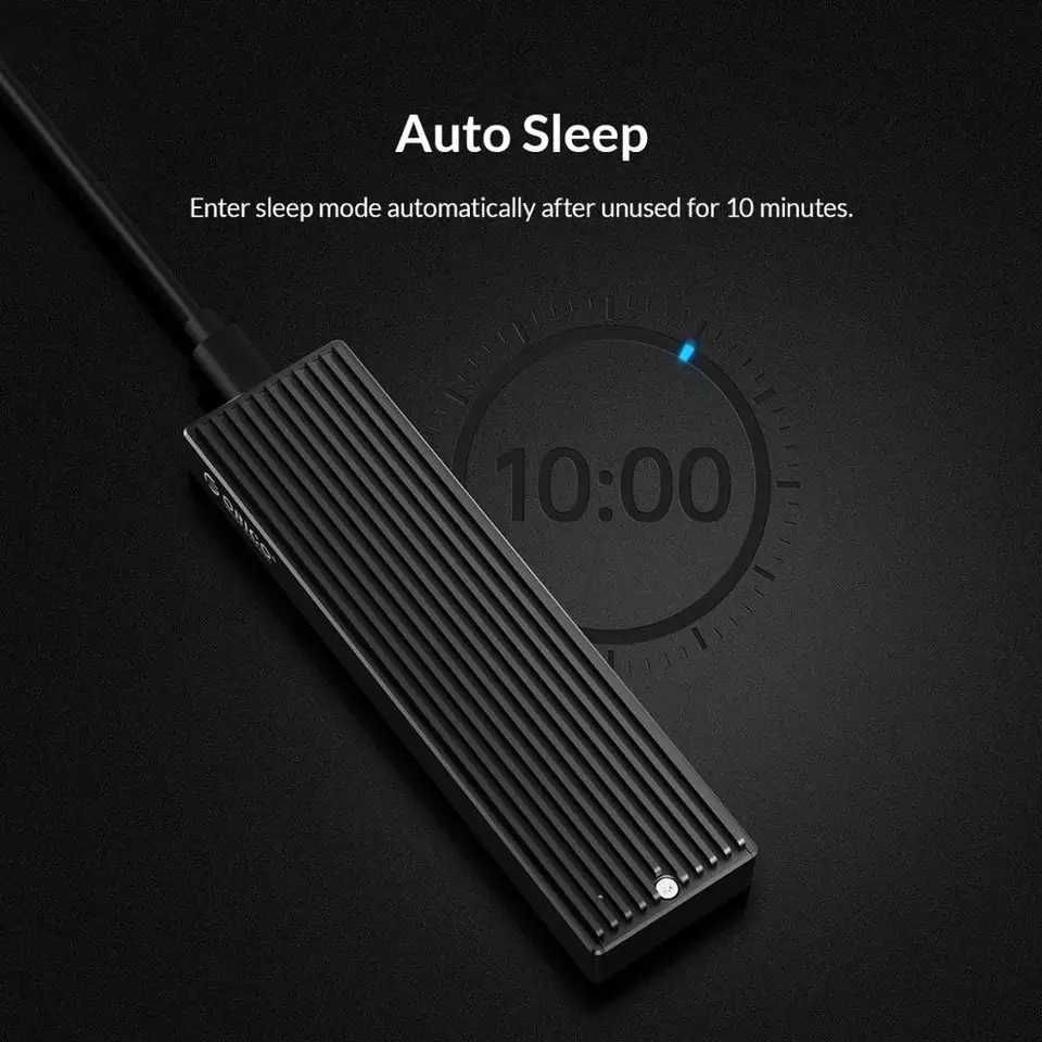 ORICO SSD 256gb в корпус M.2, TypeC Gen2, NVMe/Sata, 10Gbps